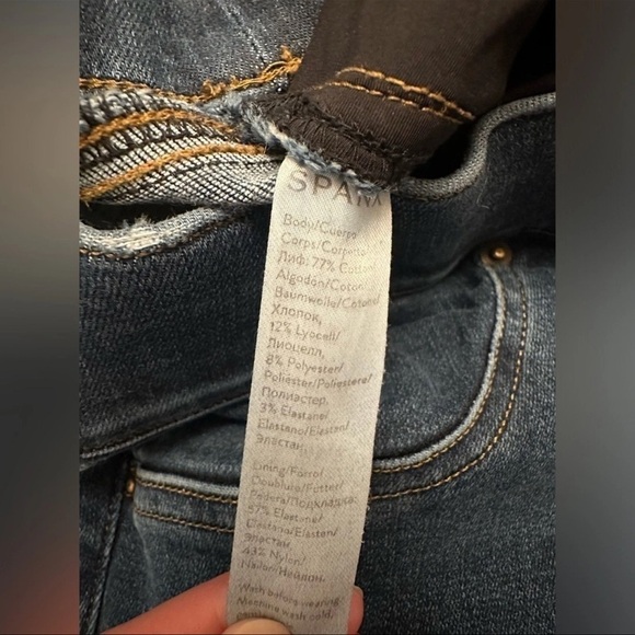 NWOT SPANX DISTRESSED ANKLE SKINNY JEANS MEDIUM WASH - Size Medium SKU:466 - Picture 14 of 16